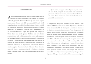 Letteratura e filosofia ll`estremità settentrionale degli scavi di