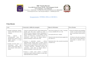 STORIA DELLA MUSICA