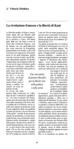 La rivoluzione francese e la libertà di Kant