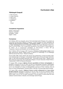 Curriculum scientifico-professionale