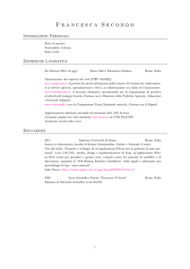 Curriculum Vitae - Borsa Merci Telematica Italiana