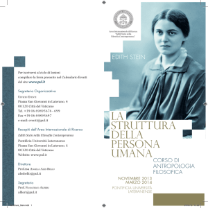 LA STRuTTuRA DELLA PERSONA uMANA