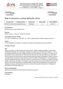 Sale di ammonio e nichel dell`acido citrico