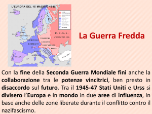 La Guerra Fredda - Scuola Dame Inglesi