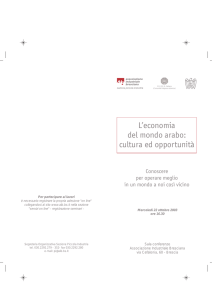 L`economia del mondo arabo: cultura ed opportunità