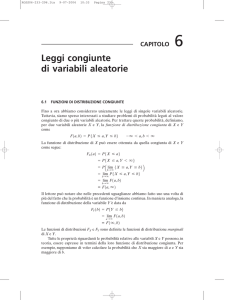 Leggi congiunte di variabili aleatorie