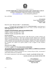 Il Coordinatore Il Dirigente Scolastico - Cossar