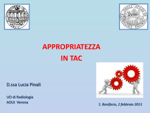 PINALI L. Appropriatezza in TAC