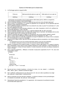 Esercizi di Informatica per la classe terza
