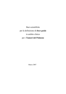 Basi scientifiche per la definizione di linee