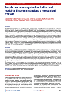 Terapia con immunoglobuline - Società Italiana di Pediatria