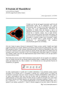 Il frattale di Mandelbrot