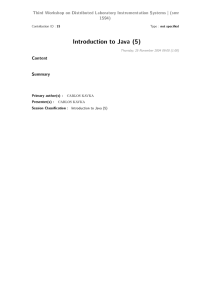 Introduction to Java (5)