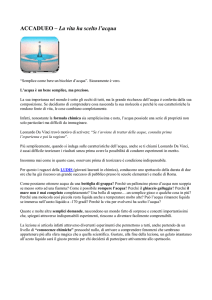 ACCADUEO – La vita ha scelto l`acqua
