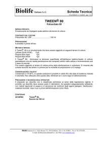 Scheda Tecnica TWEEN® 80