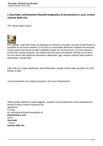 Ayurveda: riflessioni sul fenotipo