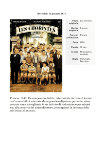 Francia, 1949. Un compositore fallito, interpretato da Gerard Juniot