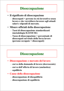 Disoccupazione Disoccupazione