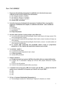 Esempio test esame