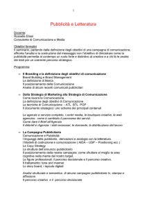 Pubblicità e Letteratura - Elisei