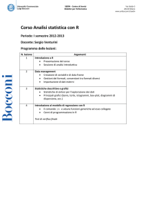 Corso Analisi statistica con R