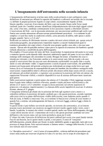 L`insegnamento dell`astronomia nella seconda