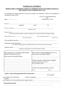 Richiesta farmaci R.M.P. - Terapia Intensiva NOCSAE