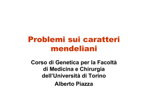 Problemi sui caratteri mendeliani