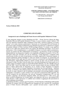 comunicato stampa - Compagnia di San Paolo
