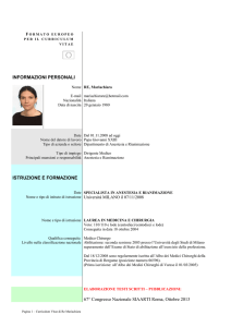 Mariachiara Re CV in formato europeo - ASST-PG23