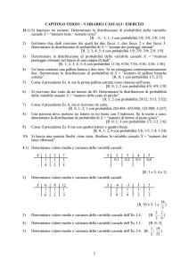 CAPITOLO TERZO – VARIABILI CASUALI