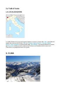 La Valle d`Aosta IL CLIMA