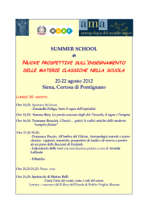 Nuove prospettive sull`insegnamento delle materie classiche