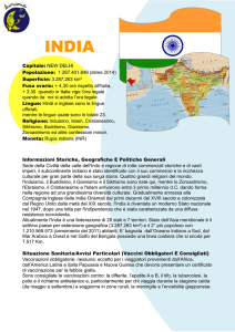 Capitale: NEW DELHI Popolazione: 1.267.401.849 (stime