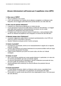 Alcune informazioni sull`esame per il papilloma virus (HPV)