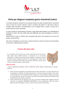 Prevenzione e diagnosi precoce delle neoplasie Gastro