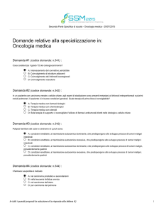Oncologia medica - Scuole di Specializzazione in Medicina