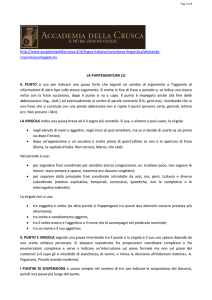 la punteggiatura nella lingua italiana