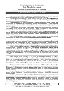 FINALITÀ DEL REGOLATORE DI FUNZIONE DI FRÄNKEL