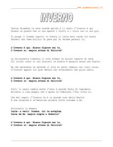 Ventun dicembre la neve scende gelido è il vento l