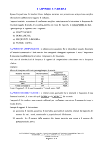 rapporti statistici