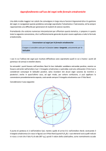 Approfondimento sull`uso dei segni nelle formule ortodromiche