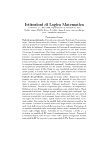 Programma d`esame - Dipartimento di Matematica