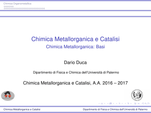 Chimica Metallorganica e Catalisi