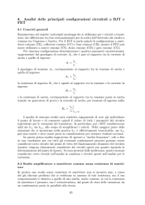 8. Analisi delle principali configurazioni circuitali a BJT e FET