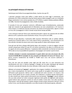 Le principali minacce di Internet