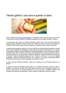 Farmaci galenici: cosa sono e quando si usano