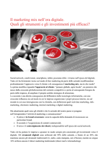Il marketing mix nell`era digitale. Quali gli strumenti e gli