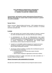 NOTA INFORMATIVA IMPORTANTE CONCORDATA CON LE