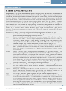 Il lessico catulliano dell`amore